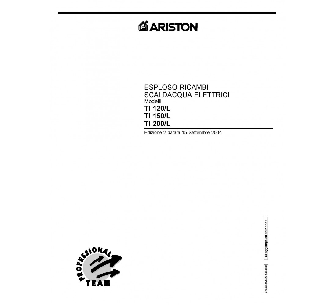 ARISTON TI 120, 150, 200 L